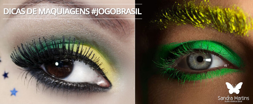 make e maquiagem para o jogo do Brail na copa do mundo fifa 2014 Meninas \o/ E hoje é jogo do Brasil!!! Muita agitação, expectativas e encontros com amigos. Mas para quê pintar o rosto com tinta se você pode arrasar com uma maquiagem do Brasil linda para torcer pela seleção? Para te ajudar e inspirar segue abaixo uma galeria de opções para você #arrasar em um dia tão importante quanto esse! Dica para quem está com a "sobrancelha" em dia :D #makebrasil #makecopadomundo #makejogobrasil #makejogobrasilcopa