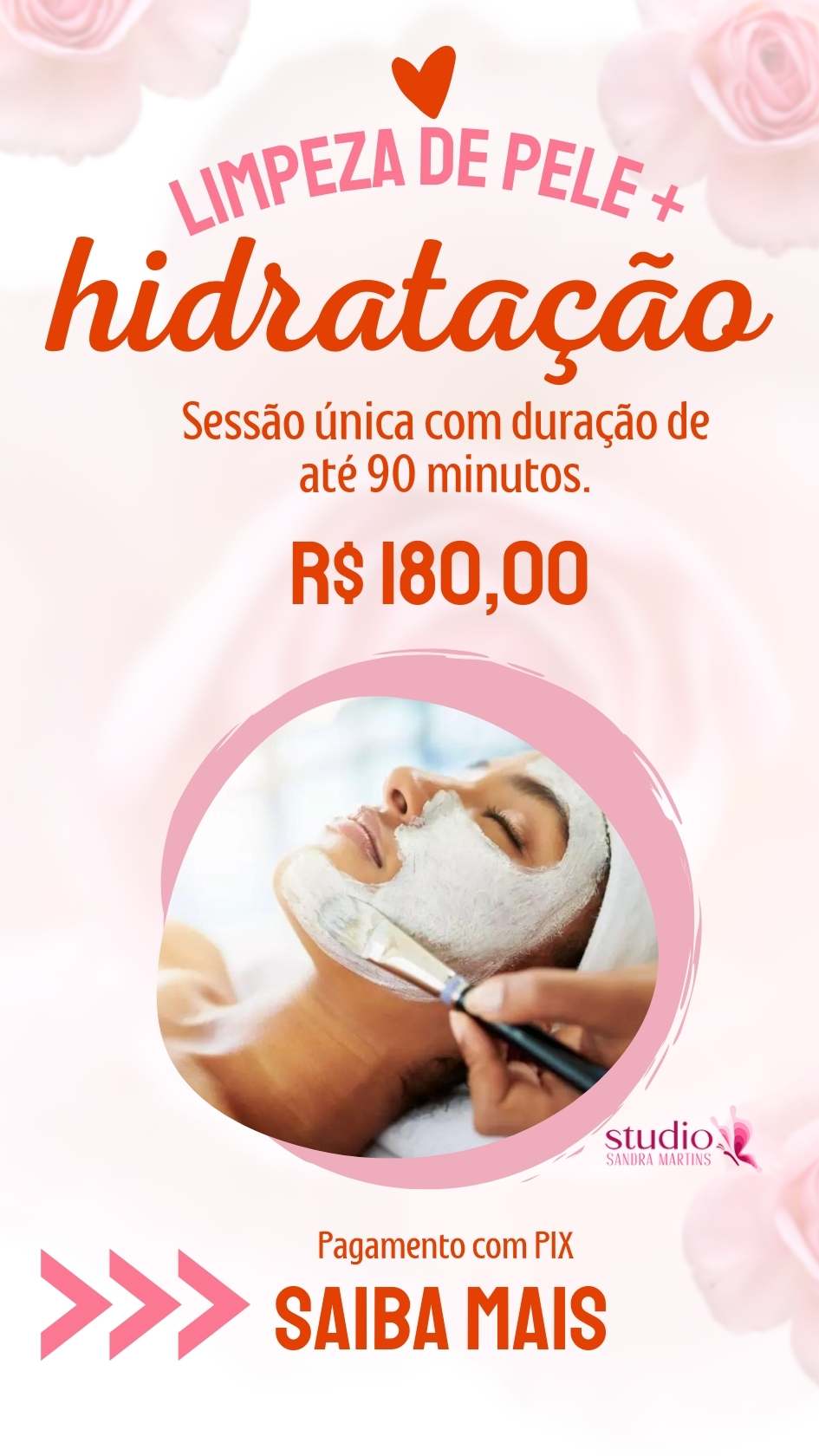 Promoção de 3 limpezas de pele profunda R$470 abril 28, 2024 Studio Sandra Martins de Estética Facial